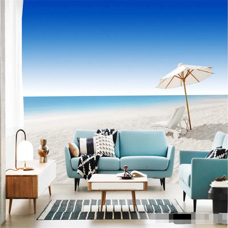 Download Art mural de plage de toile sur le theme For Free