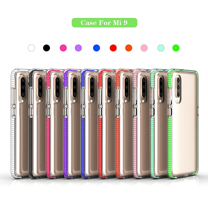 For Xiaomi Redmi 5 Plus Note 5 Pro 6 6A Pro Luxury Transparent Two-tone Frame Phone Case Bumper Shockproof Non-slip Cover Caqa