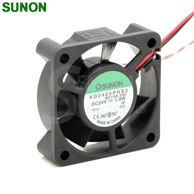 Кулер SUNON KD2405PHS2 DC24V 1 9 Вт 2 провода 52x52x15 мм серверный инвертор осевой промышленный
