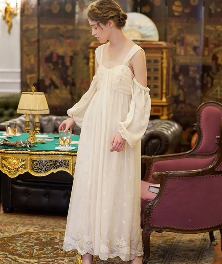 

Spring Summer Women Vintage Elegant Light Yellow Long Dress Ladies Retro Bohemian Sexy Backless Greek Goddess Embroidery Dresses