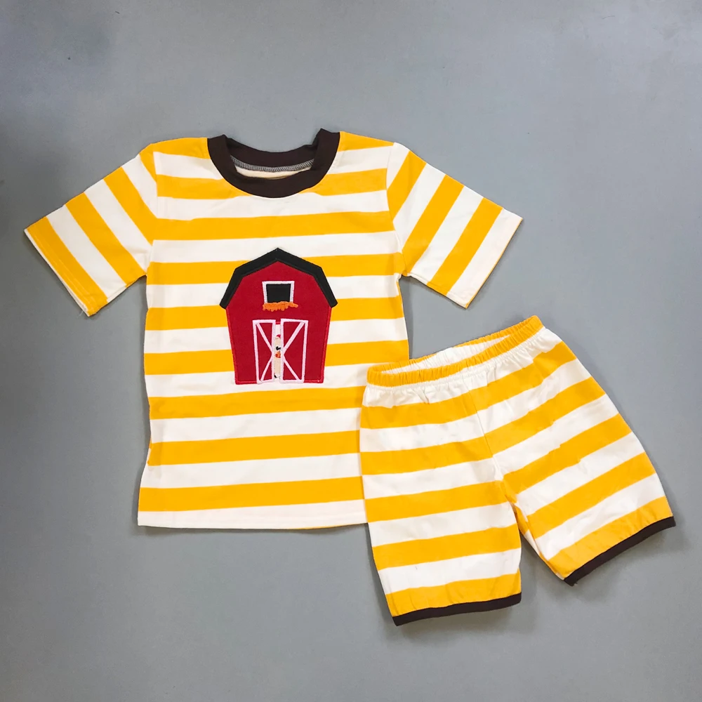 Baby Boy Clothes Set CONICE NINI New Design Horse Embroidery Striped shorts t-shirt top baby summer clothes Boutique Outfits