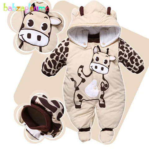 Home v1 48 0 9months outono inverno do bebe meninas meninos macacao bonito dos desenhos animados quente grossa