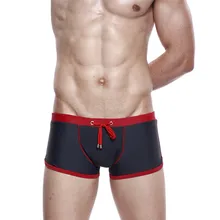 Perimedes Для мужчин одежда для мальчика с полосками из чёрно-Нейлон Эластичные Короткие Боксеры плавки Для мужчин Шорты бренд пляжное бикини купальные трусы Шорты# Y25