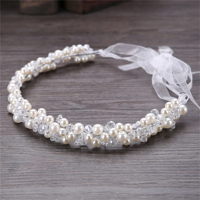 

Canner Pearl Hair Band Wedding Bridal Hairdress Women Girl Birthday Anniversary Gift Engagement Headband Jewelry Accessory C3