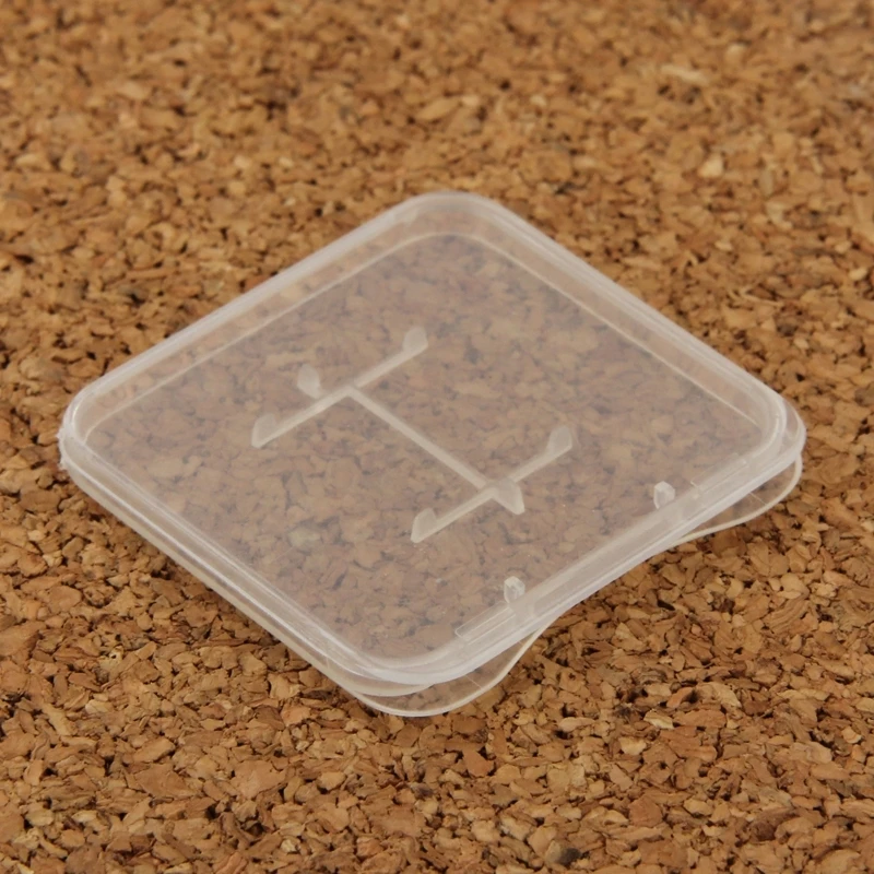 100 шт. прозрачная пластиковая емкость для хранения карточная коробка для Micro SD карты(TF карта