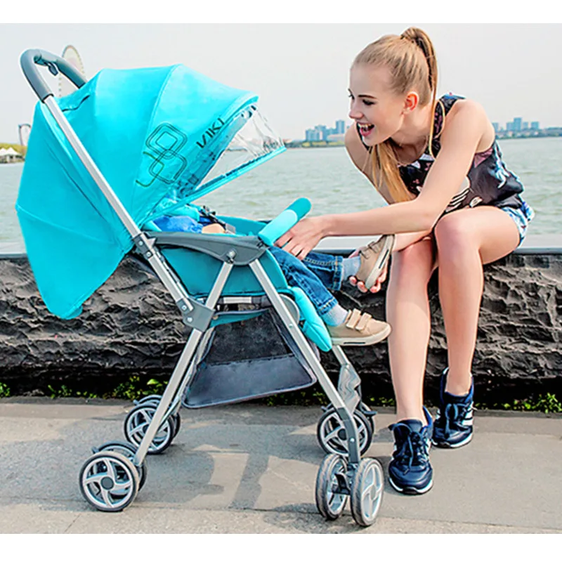 

3.5kg Super Light Baby Umbrella Car, Fast Folding Baby Strollers, Portable Baby Carriage, Baby Pram, 4 Wheels Pushchair