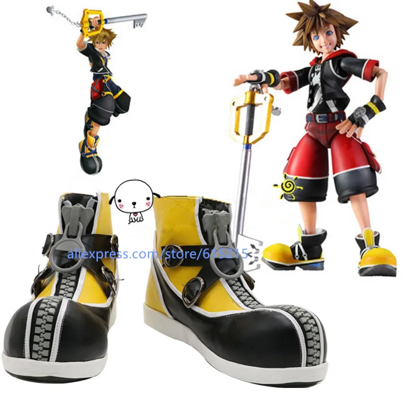 Обувь для косплея Kingdom Hearts II новинка сапоги вечевечерние НКИ на Хэллоуин заказ |