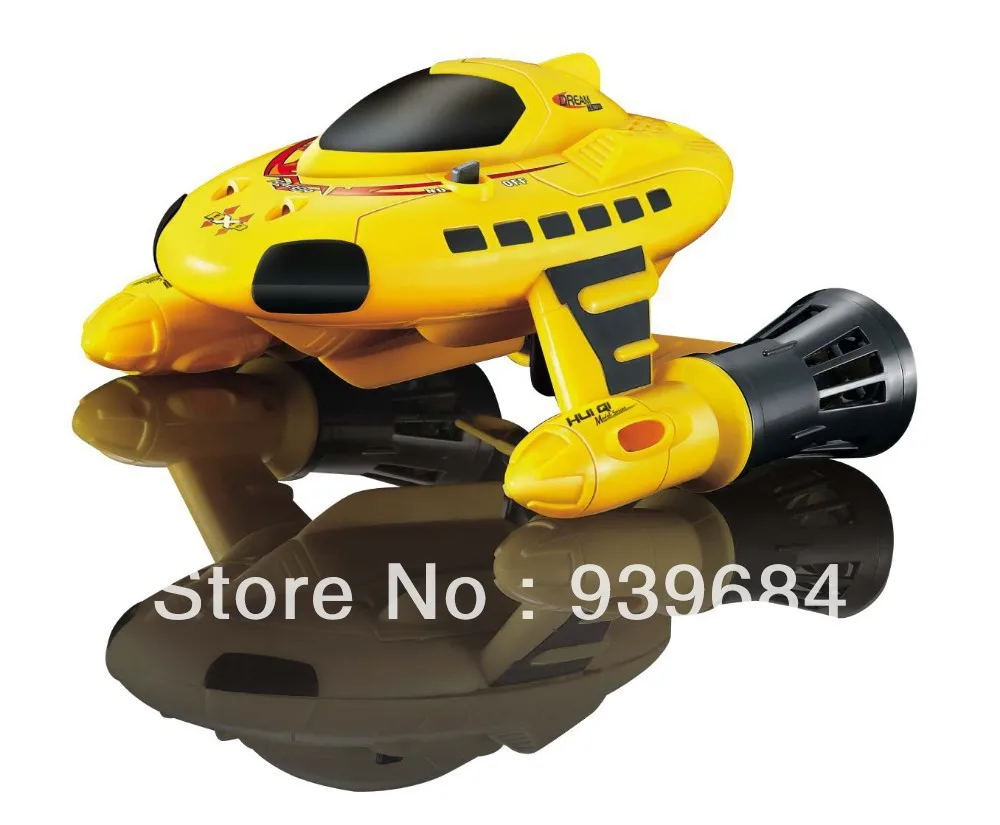 New Mini Yellow RC Remote Control Sub Submarine Boat Explorer Toy Kids Free Shipping & Wholesale