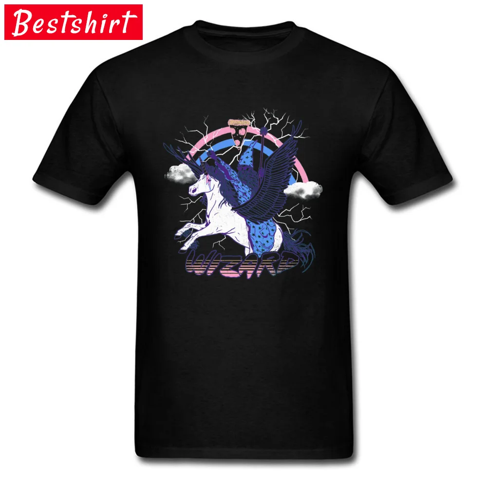 Pizza Wizard -2680 Group Summer/Fall All Cotton O Neck Young Tops & Tees Casual Top T-shirts High Quality Short Sleeve T-Shirt Pizza Wizard -2680 black