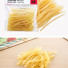 Кольцо из латекса 2 шт.* 30 г прозрачные желтые резинки Прочные эластичные резинки для волос петли для школы и офиса стационарные
