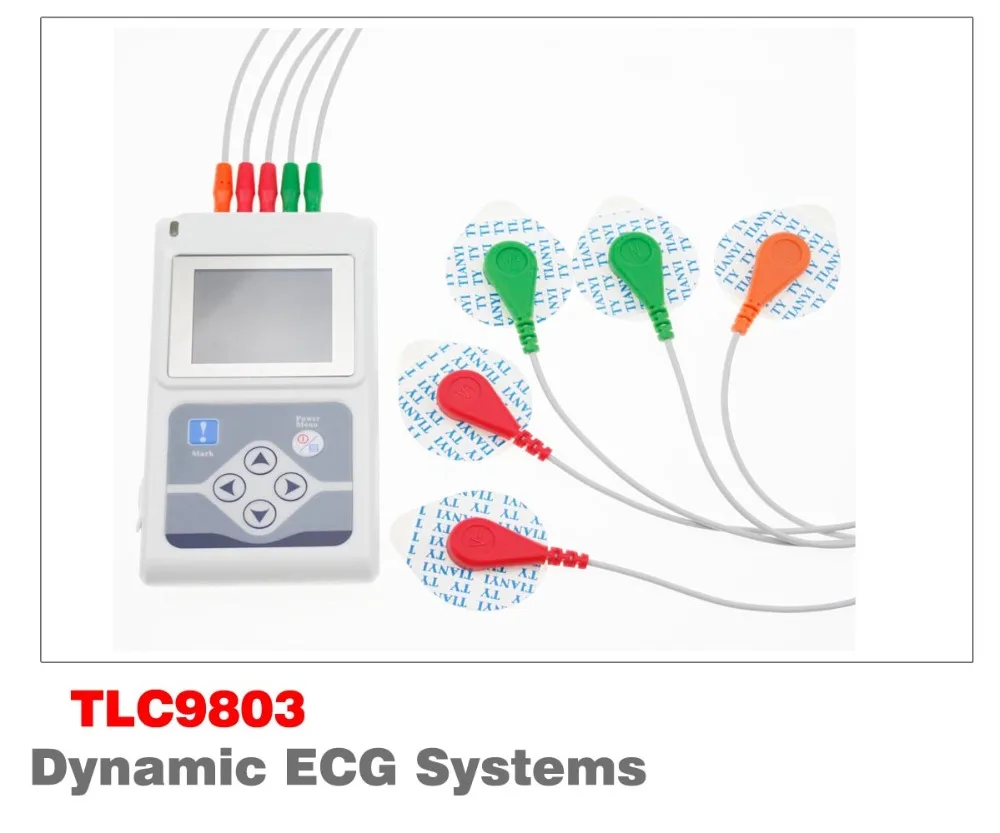 

CONTEC TLC9803 ECG Recorder Monitor Portable Cable Heart Monitoring 3 Channels 24hours Dynamic System Manufacturer ECG holter