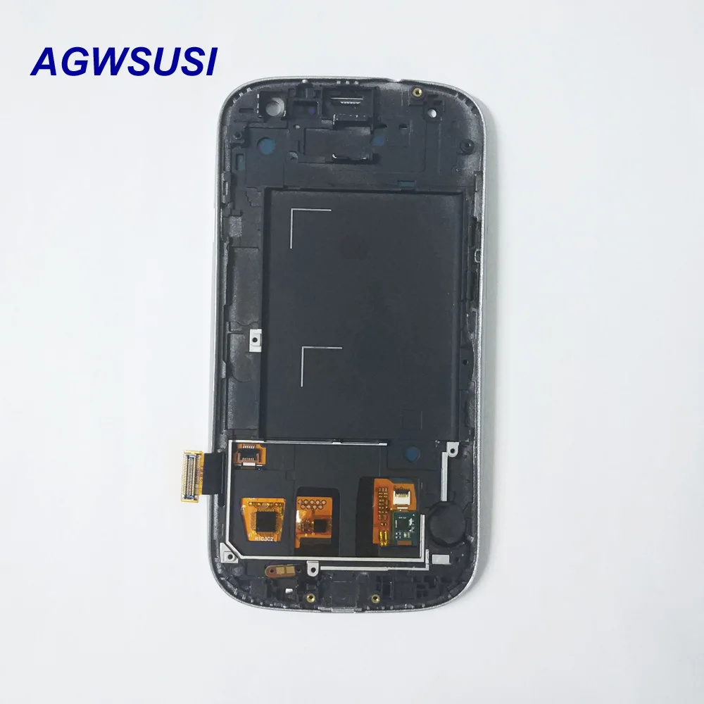

Touch Screen Digitizer Sensor Panel + LCD Display Monitor Assembly Frame For Samsung Galaxy S III S3 i9300 i9301 i9305 i535 i747