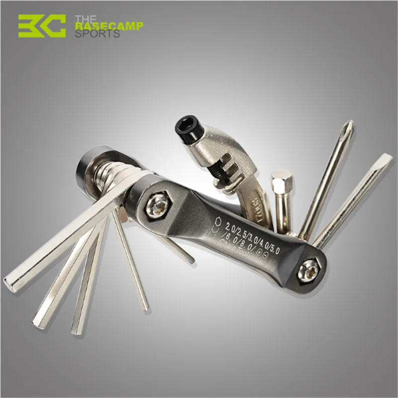cheap Basecamp Mini Repair Tool Set 10 in 1 Bicycle Moutain Road Bike Tool Cycling Multi Repair Tools Kit Wrench Bike Repair Tools