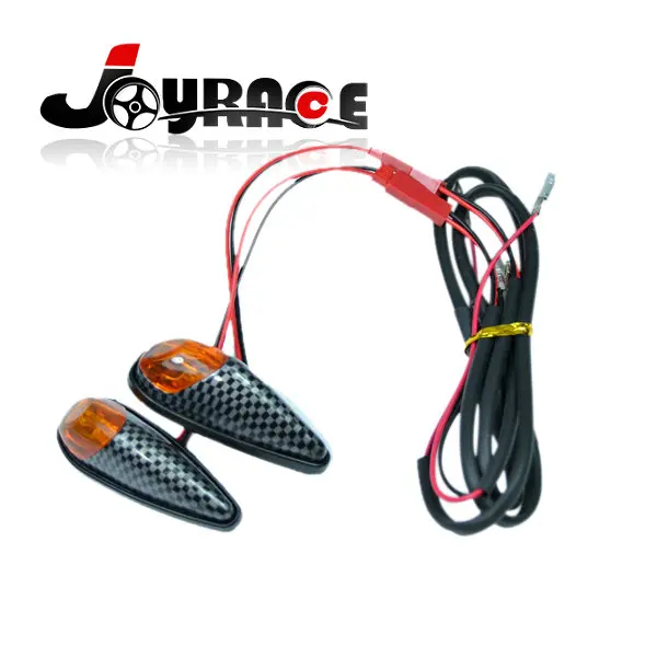 

Sticker Carbon Casing Mini Motorcycle LED Blinkers Turn Signal Light