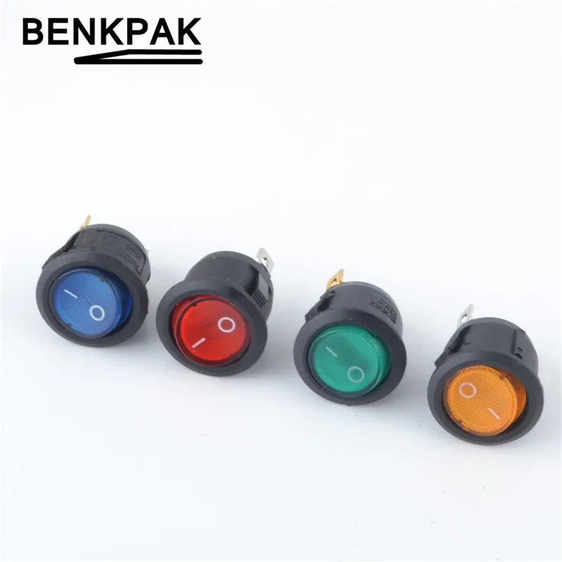 

4pcs rocker switch,3pins,ON-OFF,with 220v lamp