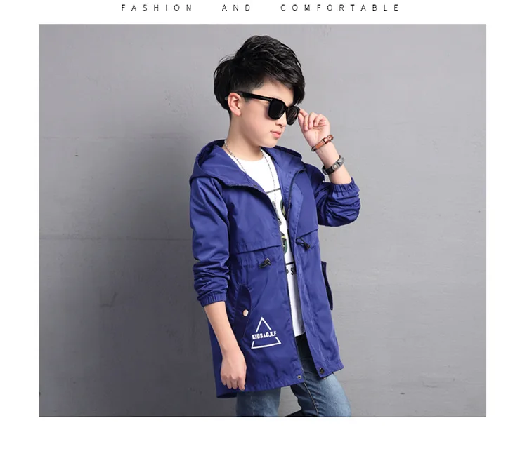 6 8 10 12 14 16 years Big Boys Windproof sport coat Jackets sportswear coat For Teenage Spring Autumn Kids Clothing Outerwear