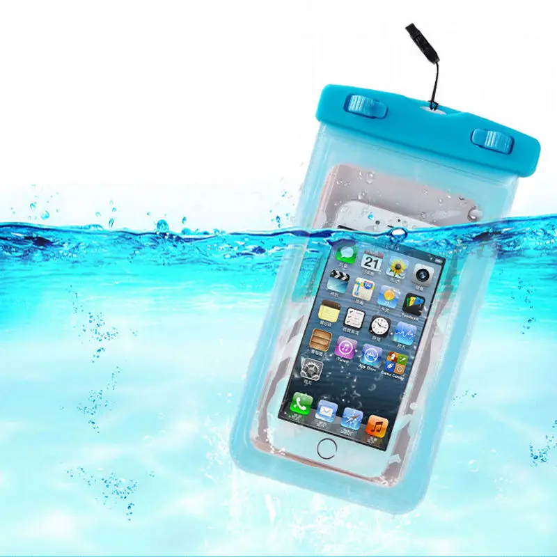 5.5 inch Waterproof Bag Mobile Phone Pouch Underwater Dry Case Cover