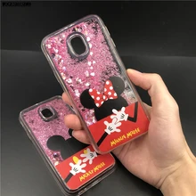 

Liquid Water Bling Case for Samsung Galaxy A3 A5 A7 J1 J3 J5 J7 2015 2016 2017 Case Cartoon Minnie Mickey Soft Silicon TPU Cover