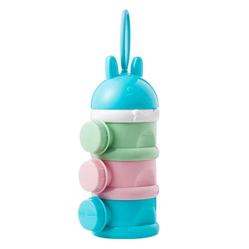 

Portable Baby Infant Feeding Milk Powder & Food Bottle Container 3 Cells Grid Practical Box Baby Kids Toddler Three Grid Baby