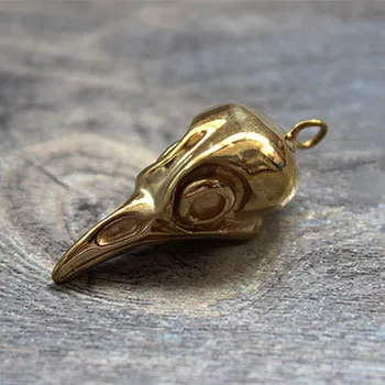 

Brass Bird Skull EDC Key Ring Pendant Knife Beads EDC Multi Tools