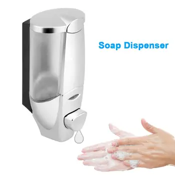 

Wall Mount Manual Liquid Soap Dispenser Bathroom Shower Shampoo Box