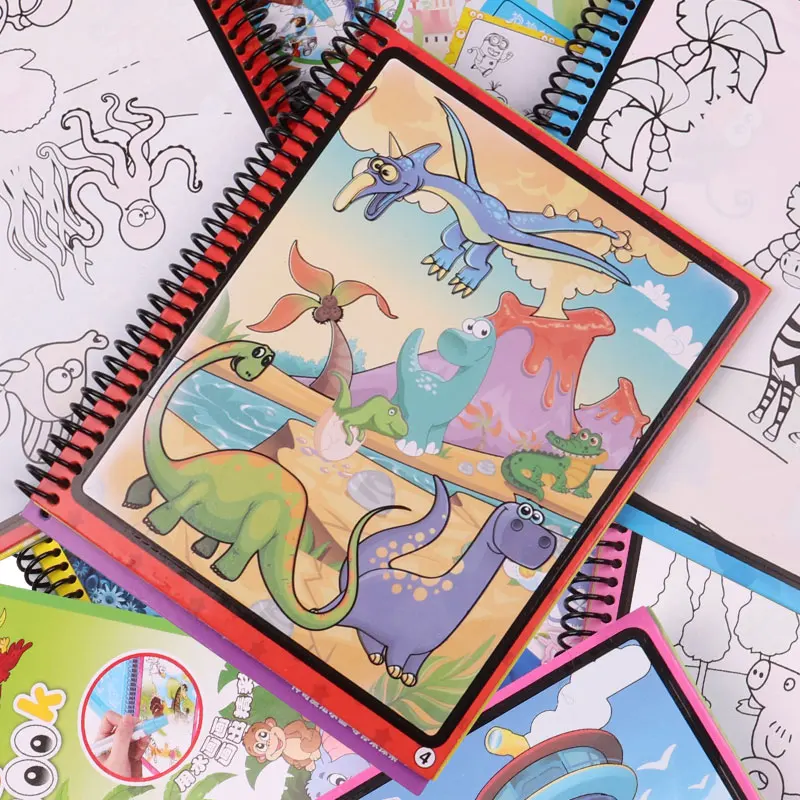 

Learning Toys Magical Water Painting Book Doodle And Magic Pen Drawing Board Toys For Kids Birthday Gifts Educational Draw Toys