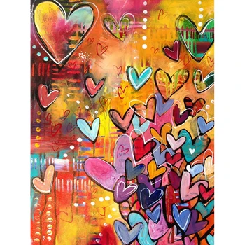 

5D DIY Diamond Embroidery colorful heart dream Diamond Painting Cross Stitch full Rhinestone Mosaic Valentine's Day gift