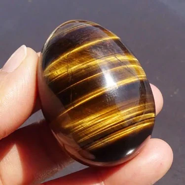 

Natural tiger eye crystal yoni egg mineral reiki healing gemstone crystal yoni egg healthy for women
