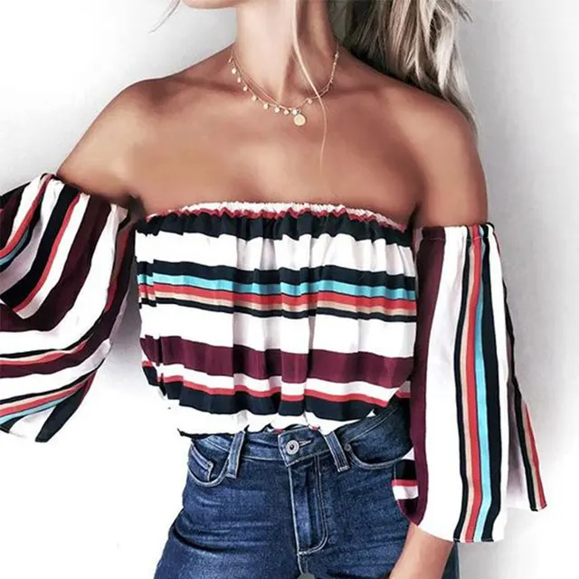 aliexpress com buy sexy slash neck blouses summer women 2017 slash christmas blouses plus size