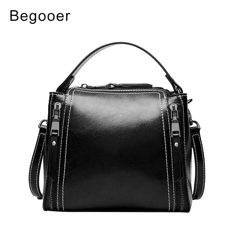 BEGOOER известный бренд женские сумки из натуральной кожи через плечо для женщин
