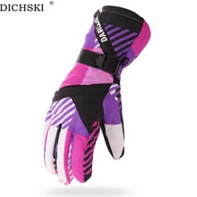 DICHSKI лыжные перчатки для рыбалки зимние мужские и женские для активного отдыха, спортивная теплая водонепроницаемая ветроустойчивый сноуборд велосипедные перчатки унисекс Новые