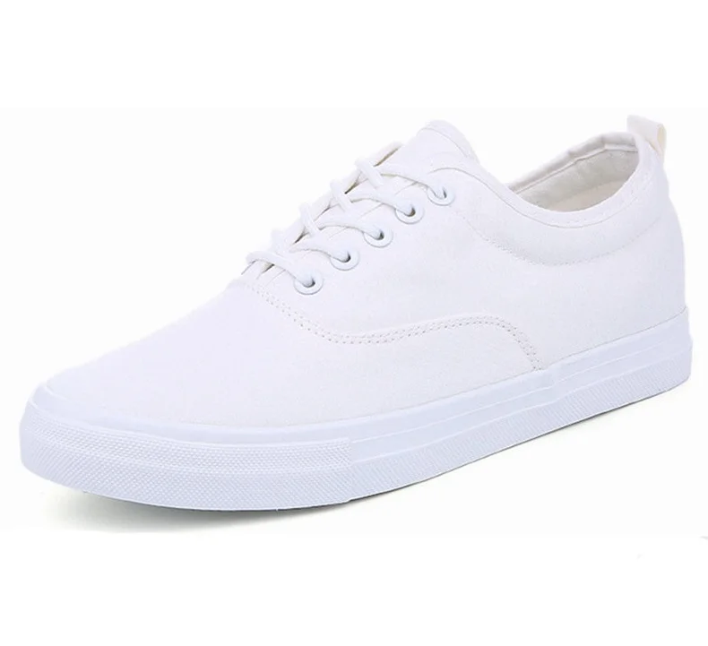 

Hot sale Men summer casual shoes fashion black/white canvas shoes breathable lace-up men flat sneakers size 39-44