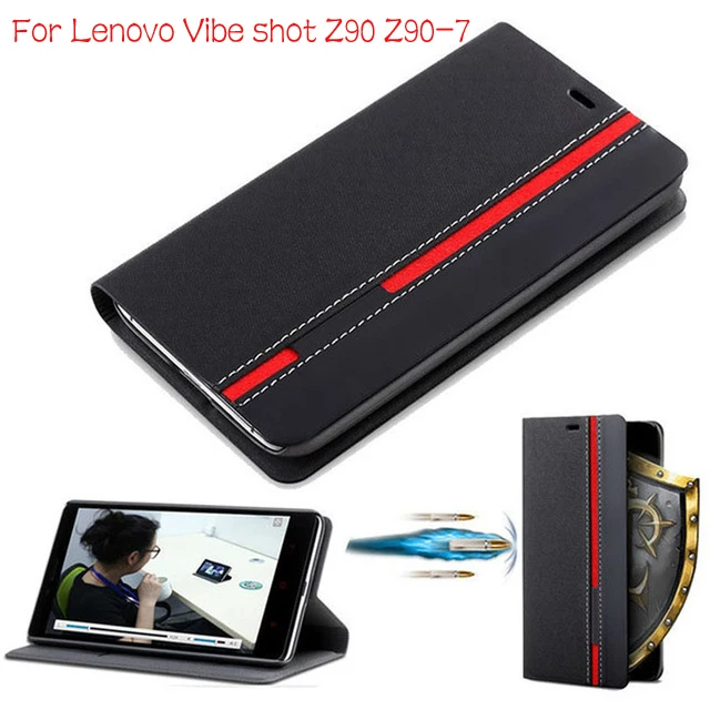 

DIYABEI Luxury Leather Case For Lenovo Vibe Shot Z90 Z90-7 5.0" Flip Cover Wallet with Stand Card Holder