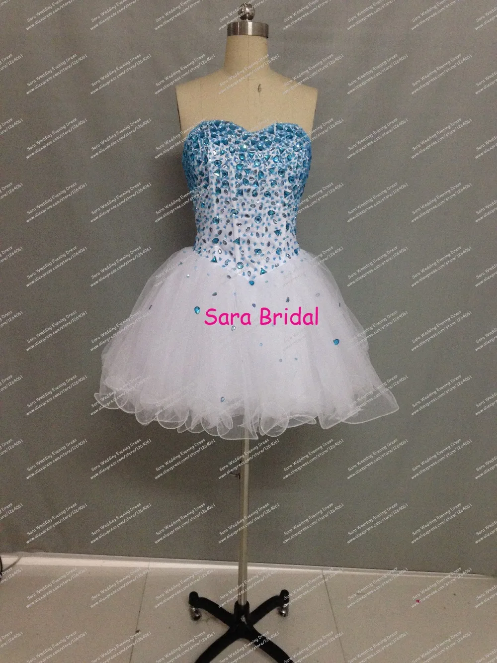 Real Sample Short font b Cocktail b font font b Dress b font A Line Ruffled