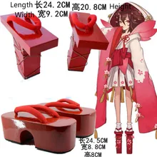 Cos Onmyoji SR Shikigami Sakura demon Peach Evil/Обувь для костюмированной вечеринки; сандалии для косплея; обувь для косплея «Инь и Ян»