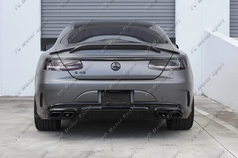 2015-2017 Mercedes Benz C217 S63 Coupe  Renntech-2 Style Trunk Spoiler Wing CF (38)