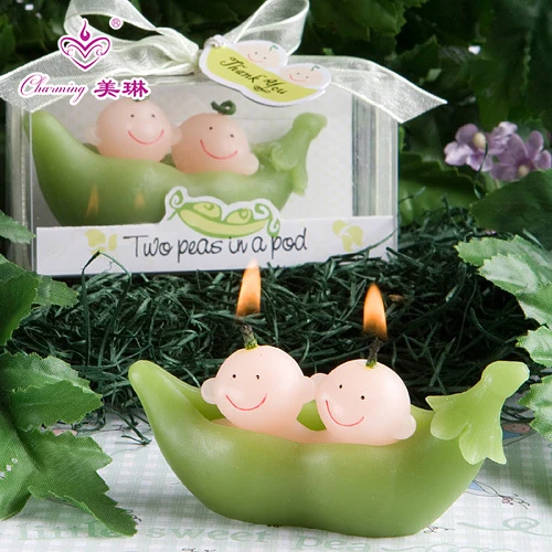 

Baby Party Supplies Creative Birthday Candle Gemini Smokeless Candles Pea Candles
