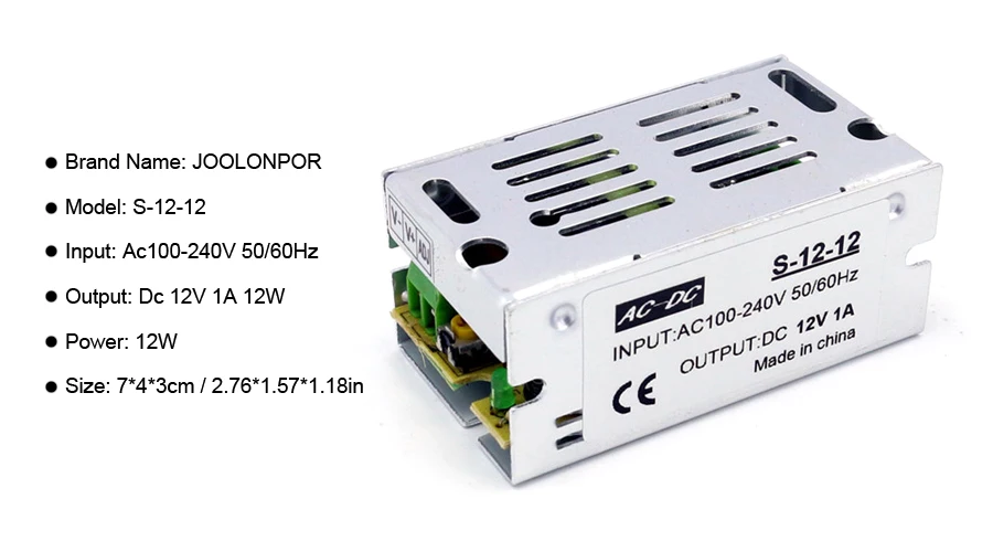 12V 12W power supply