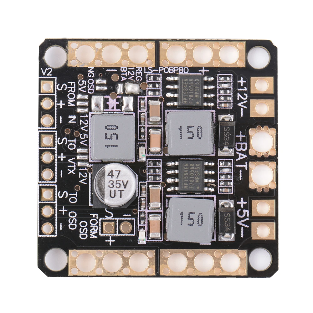 CC3D Naze32 F3 Control Power Distribution Board LC Filter PDB BEC 5V