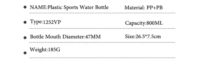 Oneisall пластиковая Спортивная бутылка для воды BPA 500 мл 800 мл 1000 мл портативная спортивная Большая емкость бутылка my Drink для активного туризма