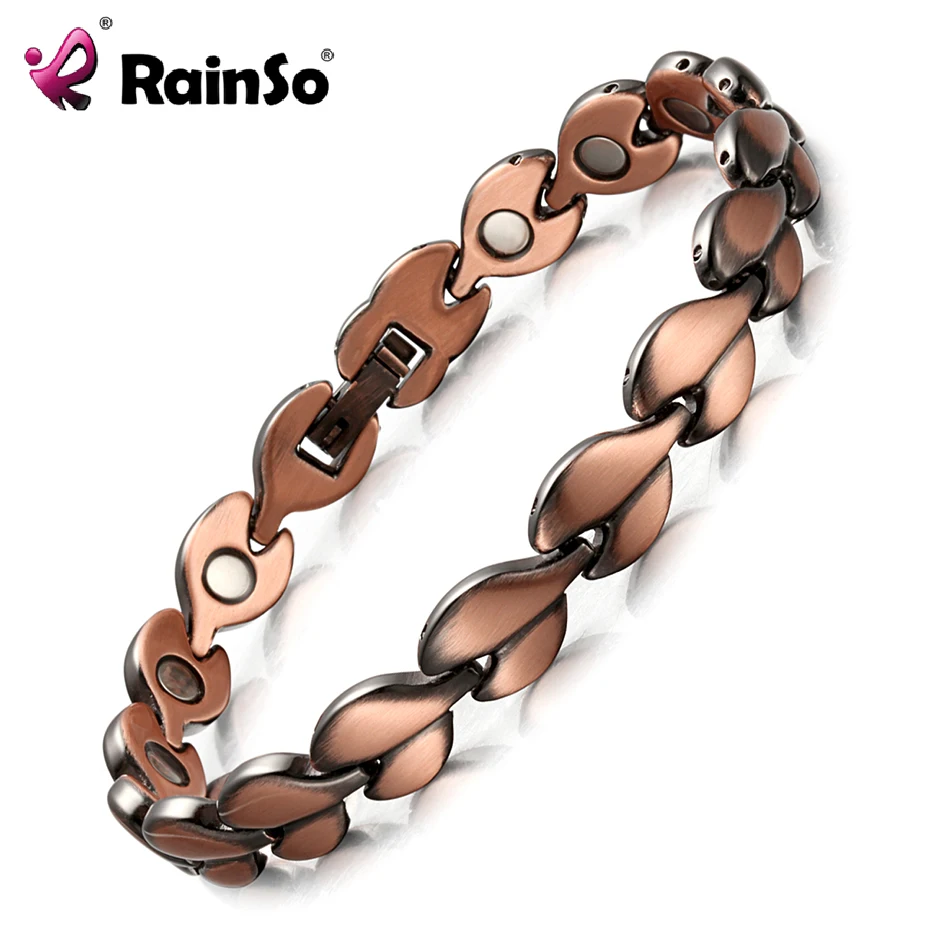 RainSo Red Copper Healing Magnetic Bracelets for women Bio Energy Bracelets & Bangles Health Female Jewelry Relieve arthritis RainSo Red Copper Healing Magnetic Bracelets for women Bio Energy Bracelets & Bangles Health Female Jewelry Relieve arthritis