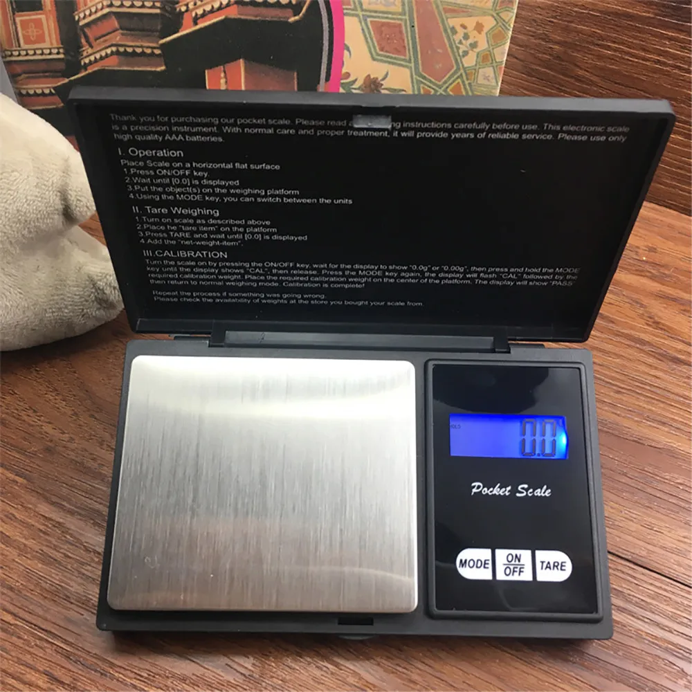 1Pcs Digital Scale High precision 500/0.01g Precise LCD Display Pocket Scale Gram Weight for Kitchen Jewelry Drug Urijk#5