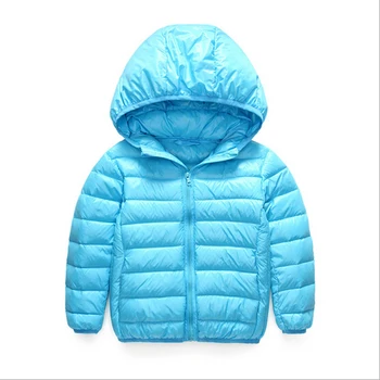 

Autumn winter new baby boy and girl clothes children's warm down jackets kids sports hooded outerwear 6 color free shipping