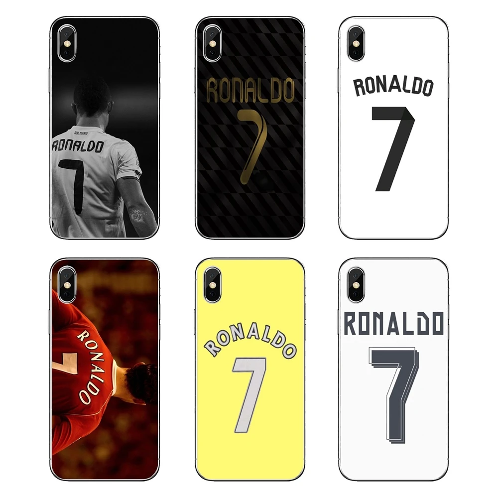 

Soft Transparent Shell Covers For iPod Touch iPhone 4 4S 5 5S 5C SE 6 6S 7 8 X XR XS Plus MAX Cristiano ronaldo 7 jersey CR7 Art