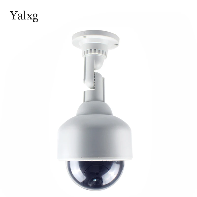 Wireless Fake Camera Waterproof Surveillance LED Light CCTV Emulate Outdoor Dummy Dome For Warning Sign By AA Batteries | Безопасность и