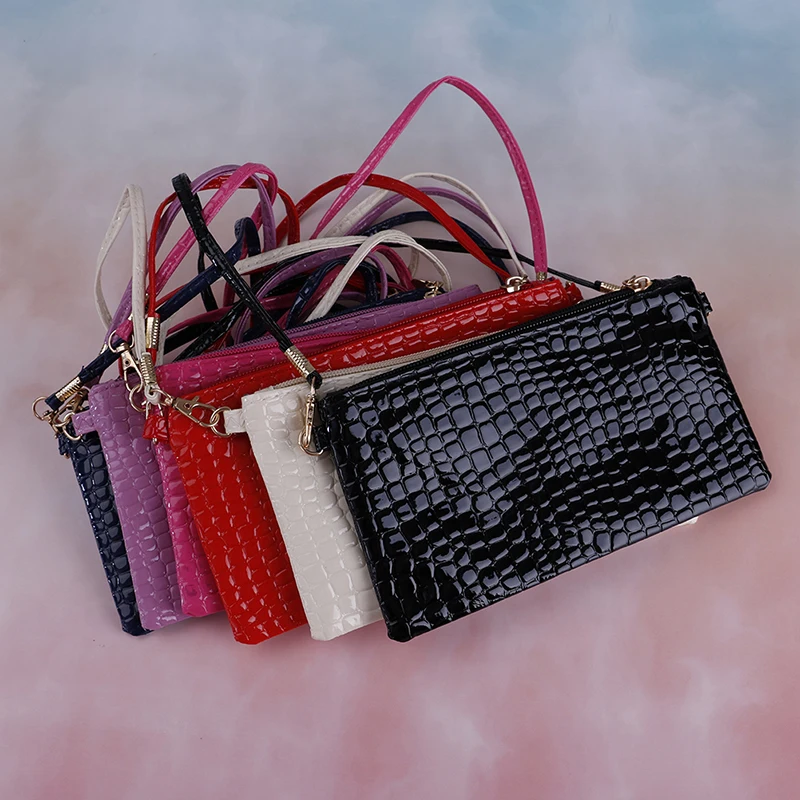 PU Leather Crocodile Crossbody Bag Women Simple Style Small Shoulder Clutch Pouch Bags Ladie Evening Party Handbags 6 Colors