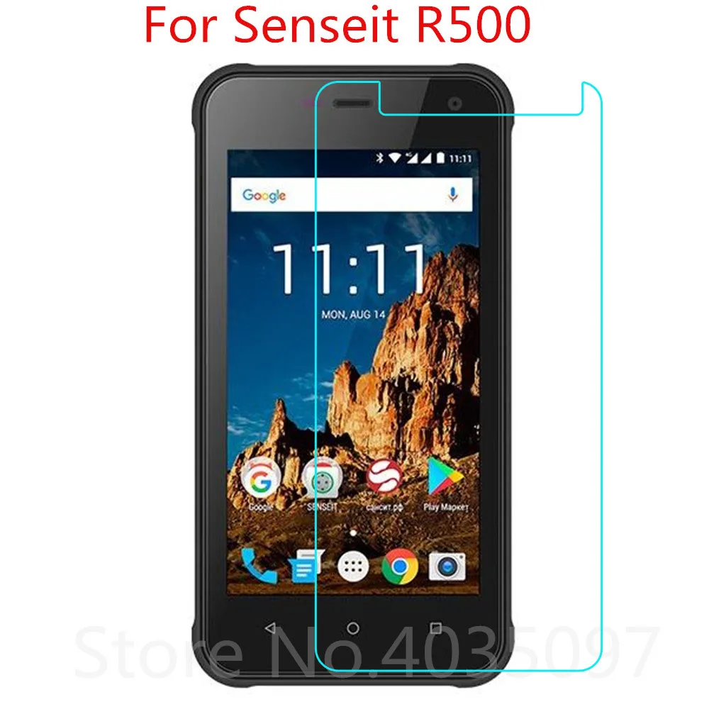 2 шт. закаленное стекло для Senseit R500 защита экрана 9H 2.5D искусственное | Мобильные