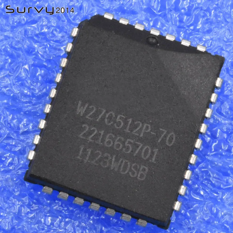 1/5/10 шт W27C512P 70 PLCC 64K X 8 электрические стираемые EPROM 32 булавки|Интегральные схемы| |