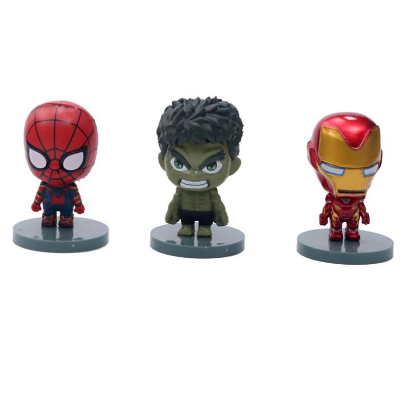 Captain America Iron Man The Avengers Super Hero action model figure 7cm Nendoroid toy figures gift Captain America Iron Man The Avengers Super Hero action model figure 7cm Nendoroid toy figures gift