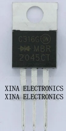 

MBR2045CT MBR 2045CT 20A 45V TO-220 ROHS оригинальный 20 шт./лот Бесплатная доставка набор электронных компонентов